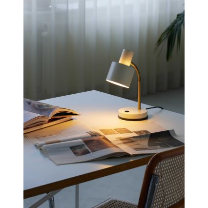 Halo Design 746910 - Lampă de masă VOGUE 1xE27/40W/230V crem/alamă
