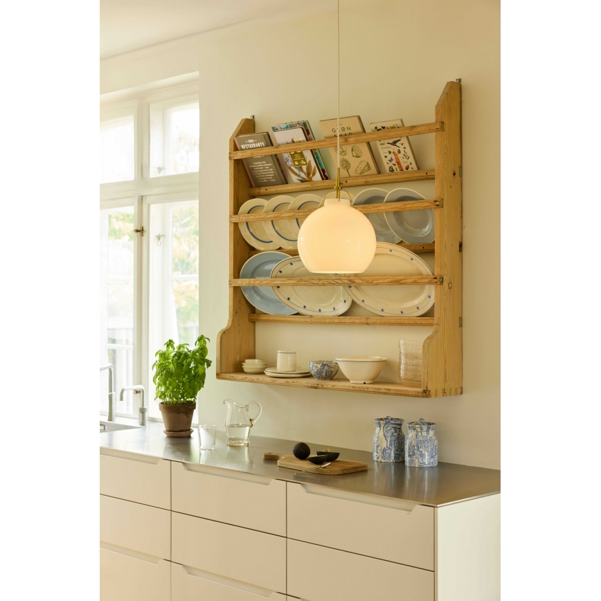 Halo Design 748068 - Pendul suspendat pe cablu TOSCANA, 1xE27/40W/230V, Ø 36 cm, crem/alamă