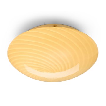 Halo Design 748693 - Plafonieră CANDY 1xE27/40W/230V Ø 30 cm bej/alamă