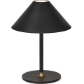 Halo Design 800803 - Lampă de masă LED reîncărcabilă, dimabilă, pentru exterior HYGGE LED/3W/4000 mAh IP54, neagră