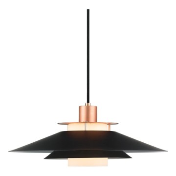 Halo Design 990785 - Lustră suspendată pe cablu RIVOLI 1xE27/40W/230V Ø 40 cm negru/cupru