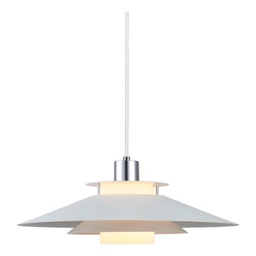 Halo Design 990792 - Lampă suspendată cu cablu RIVOLI, 1xE27, 40W, 230V, Ø 40 cm, alb/crom lucios
