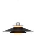 Halo Design 990808 - Pendul pe cablu RIVOLI, 1x E27/40W/230V, Ø 40 cm, negru/crom lucios