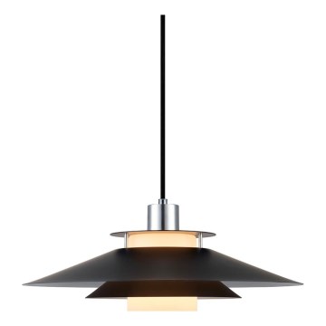 Halo Design 990808 - Pendul pe cablu RIVOLI, 1x E27/40W/230V, Ø 40 cm, negru/crom lucios