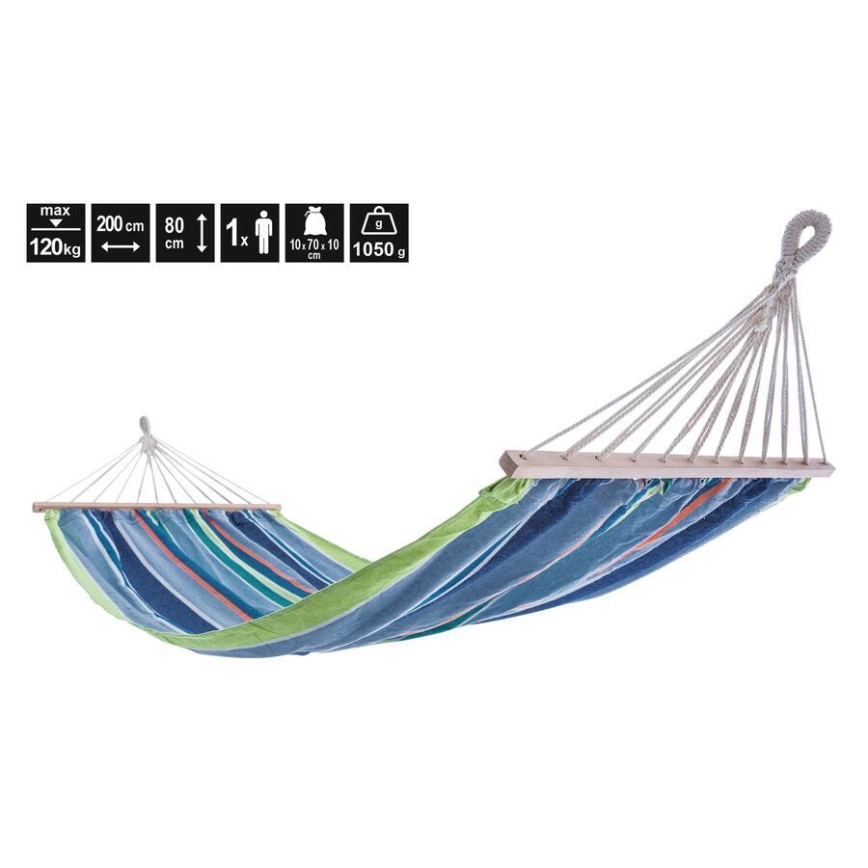 Hamac 200 x 80 cm, albastru