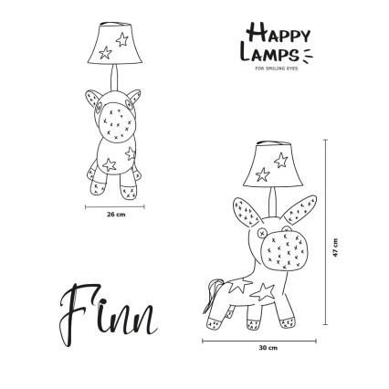Happy Lamps - Lampă de birou pentru copii FINN LED/5,4W/230V cal