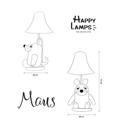 Happy Lamps - Lampă de birou LED pentru copii ȘOARECE DE LA SENDUNG MIT DER MAUS LED/5,4W/230V șoarece