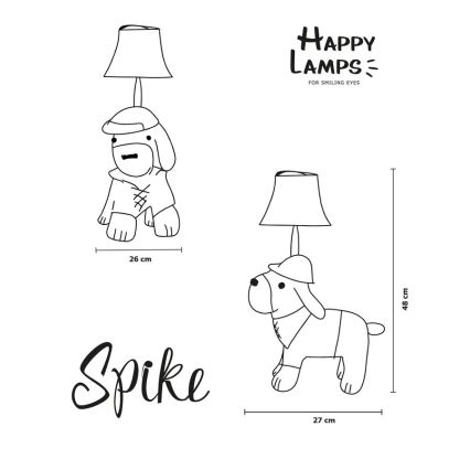 Happy Lamps - Lampă de birou pentru copii SPIKE LED/5,4W/230V câine de vânătoare