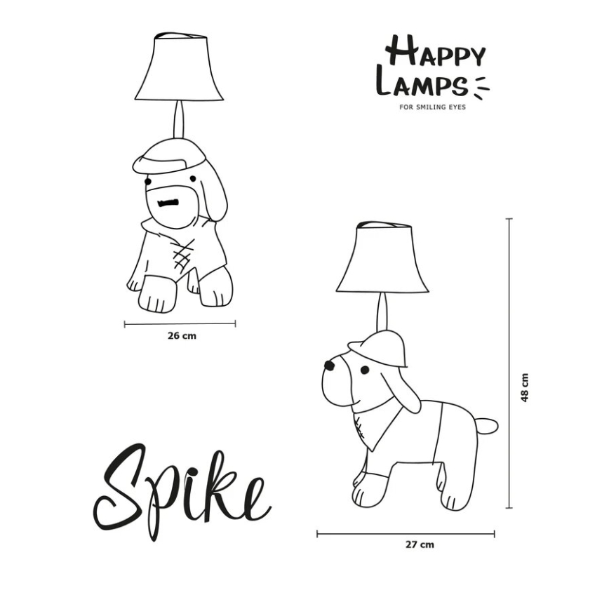 Happy Lamps - Lampă de birou pentru copii SPIKE LED/5,4W/230V câine de vânătoare