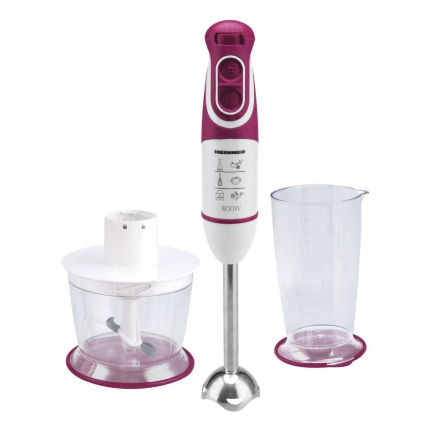 Heinner HB-600BG - Blender vertical 600W/230V violet/alb
