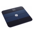 Heinner HBS-BTH180BK - Cântar personal digital, alimentare cu 2 baterii AAA, negru/albastru