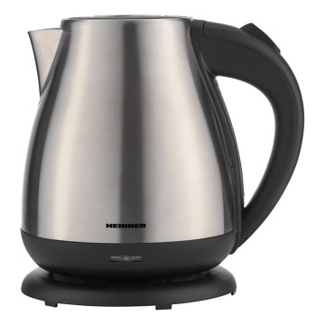 Heinner HEK-17IX - Fierbător electric 1,7 l 2200W/230V crom mat/negru