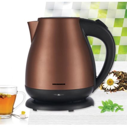 Heinner HEK-17IXC - Fierbător electric cu fierbere rapidă, 1,7 l, 2200W/230V, culoare cupru
