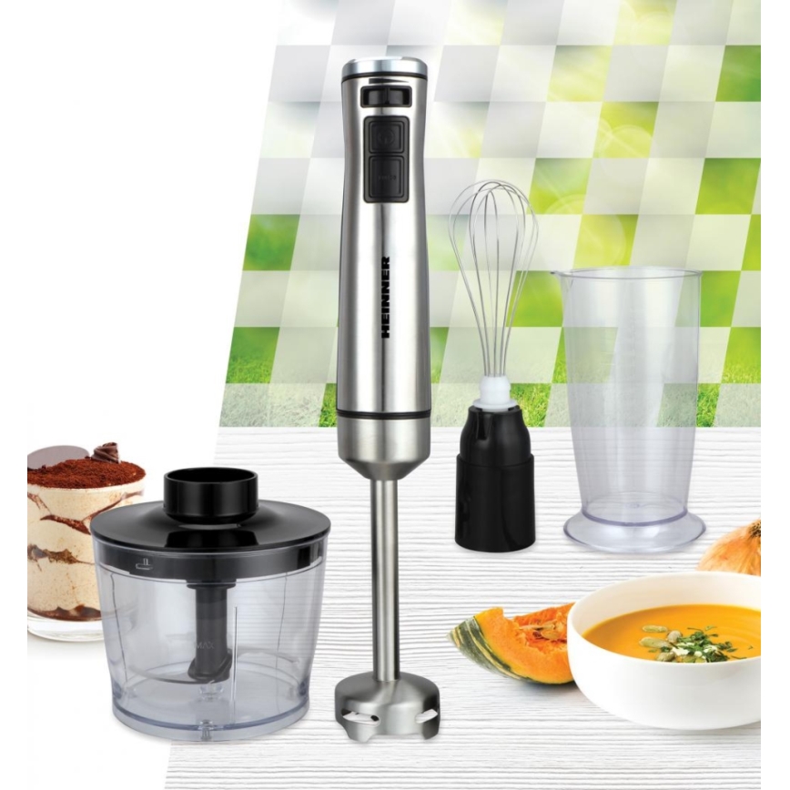 Heinner HHB-DC1000SSBK - Mixer vertical 1000W/230V crom mat