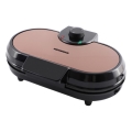 Heinner HWF-1000CR - Aparat de vafe 1000W/230V negru/aur roz