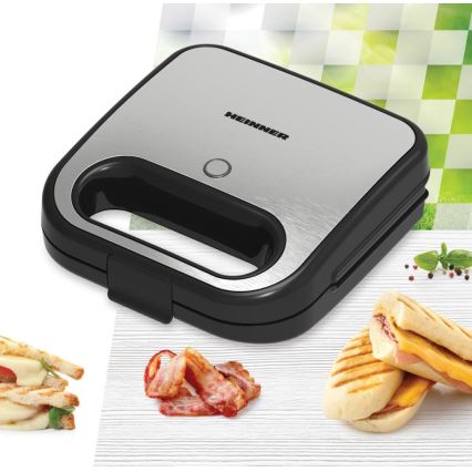 Heinner SM-K750FGSL - Toster de pâine 750W/230V, negru/crom mat