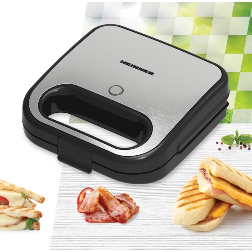 Heinner SM-K750FGSL - Toster de pâine 750W/230V, negru/crom mat