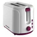 Heinner TP-750BG - Prăjitor de pâine pentru 2 felii, 750 W, 230 V, alb/mov