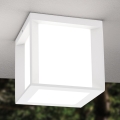 HENRY - Corp de iluminat exterior 1xE27/15W/230V 16x16 cm IP44 alb