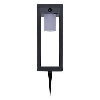 Hesperide - Lanternă solară LED cu senzor de mișcare și de amurg PIKY LED/3,7V 2600 mAh 40 cm IP65 antracit