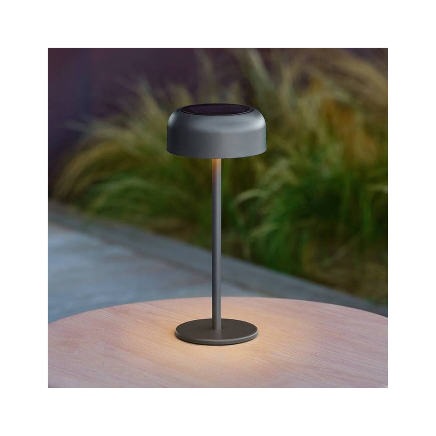 Hesperide - Lampă de masă solară LED BOLTY LED/3,7V 2600 mAh IP65 antracit
