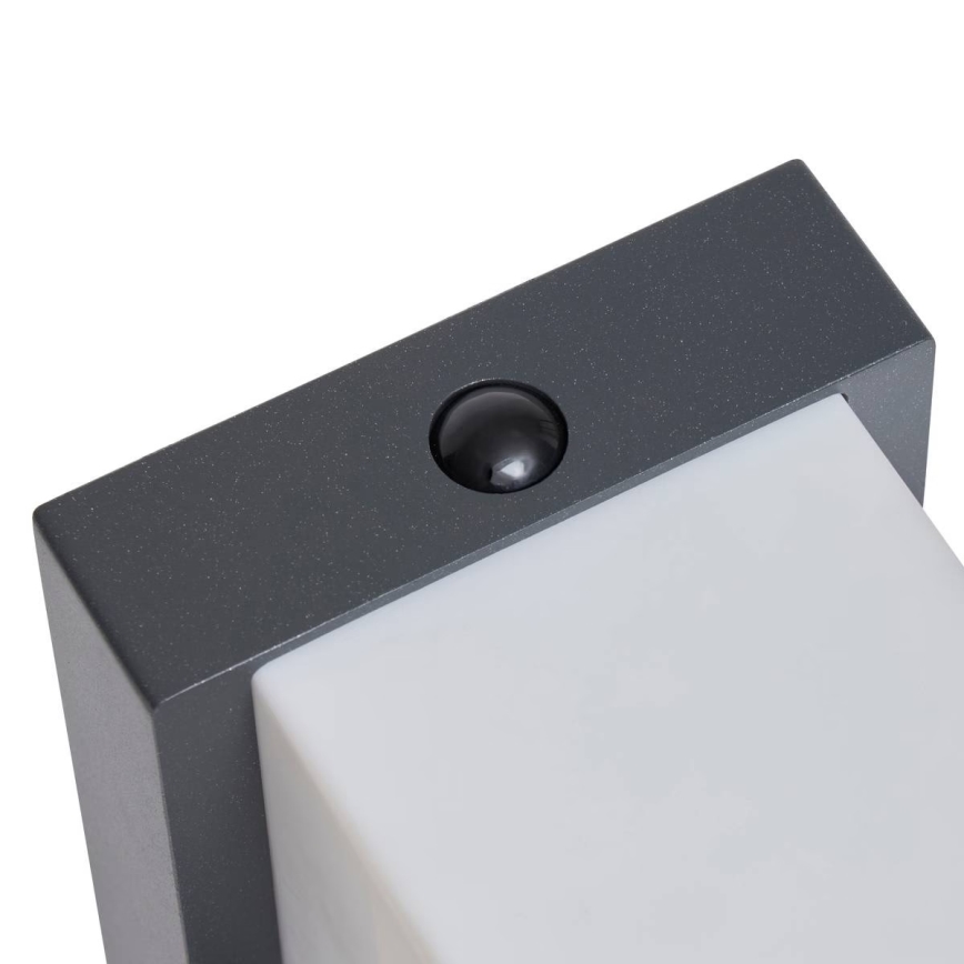 Hesperide - Aplică solară de perete LED cu senzor de mișcare MULTY LED/3,7V 2600 mAh IP65 antracit