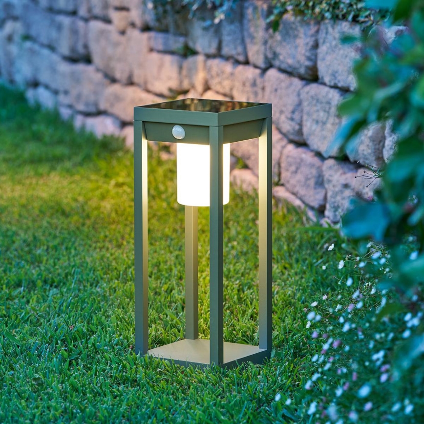 Hesperide - Felinar solar LED cu senzor de mișcare PIKY LED/3,7V 2600 mAh 40 cm IP65 verde