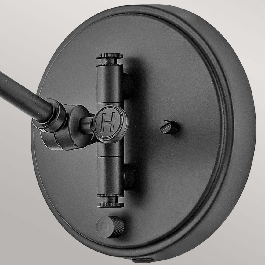 Hinkley - Aplică de perete cu spot ARTI 1xE27/60W/230V negru