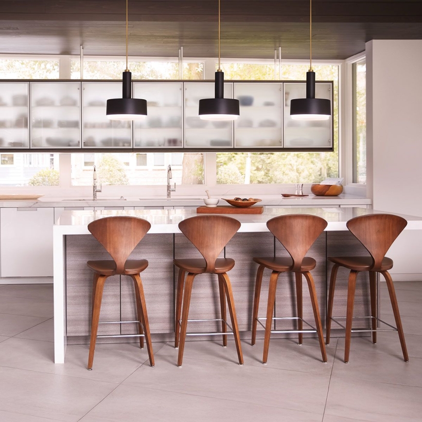 Hinkley - Pendul cu tijă CEDRIC, 2x E27/60W/230V, Ø 33 cm, auriu/negru