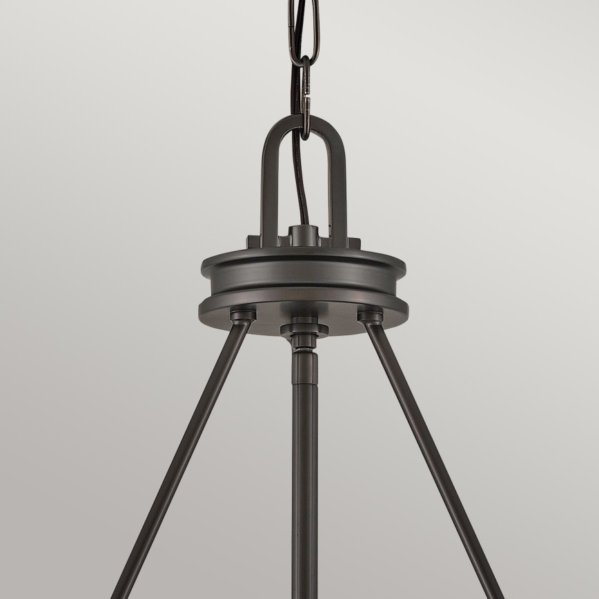 Hinkley - Candelabru COLLIER suspendat pe lanț, 4xE14/40W/230V, Ø 54,3 cm, negru
