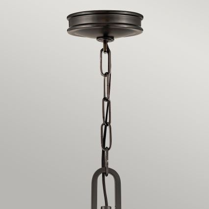 Hinkley - Candelabru COLLIER suspendat pe lanț, 4xE14/40W/230V, Ø 54,3 cm, negru