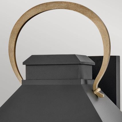 Hinkley - Aplică de exterior DAWSON L 2xE14/40W/230V IP44 neagră