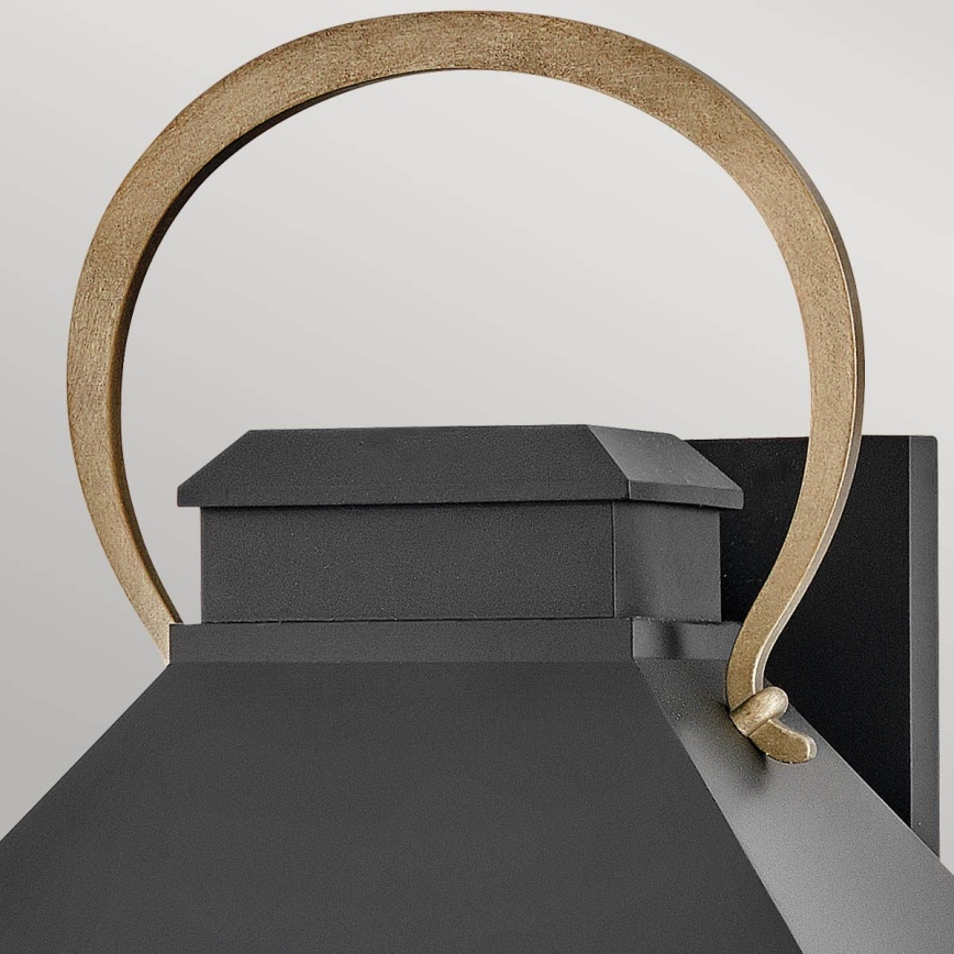 Hinkley - Aplică de exterior DAWSON L 2xE14/40W/230V IP44 neagră