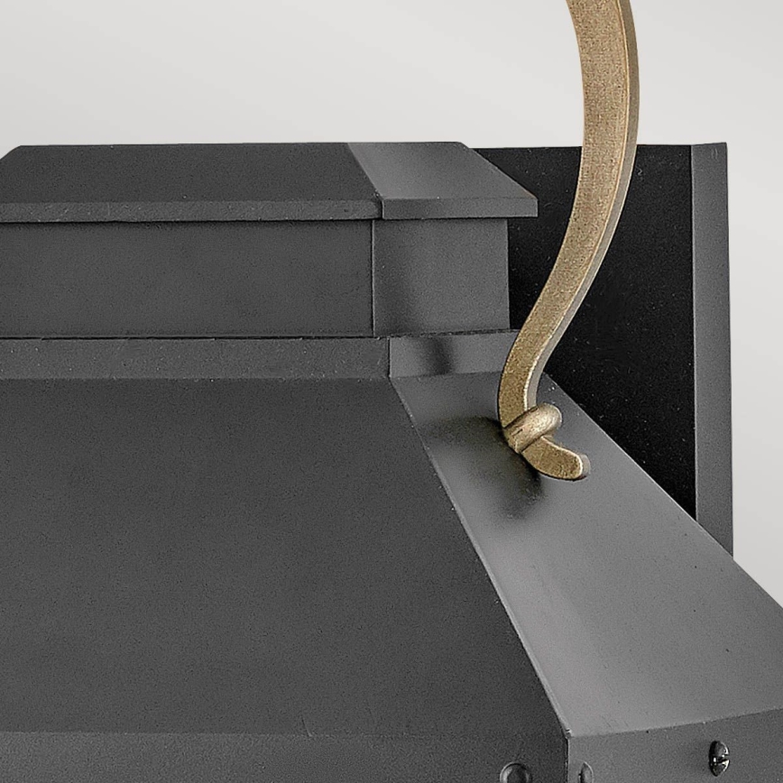 Hinkley - Aplica de exterior DAWSON M 1xE27/60W/230V IP44 negru