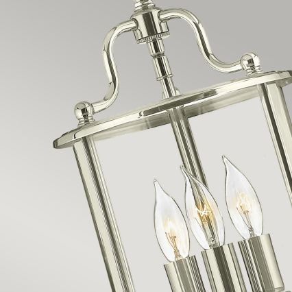 Hinkley - Lustră suspendată pe lanț GENTRY 3xE14/60W/230V, crom lucios