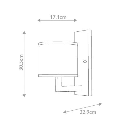 Hinkley - Aplică de perete HAMPTON 1xE27/60W/230V aurie