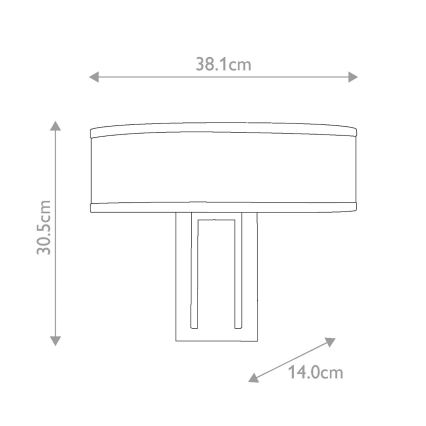 Hinkley - Aplică de perete HAMPTON 2xE14/40W/230V aurie
