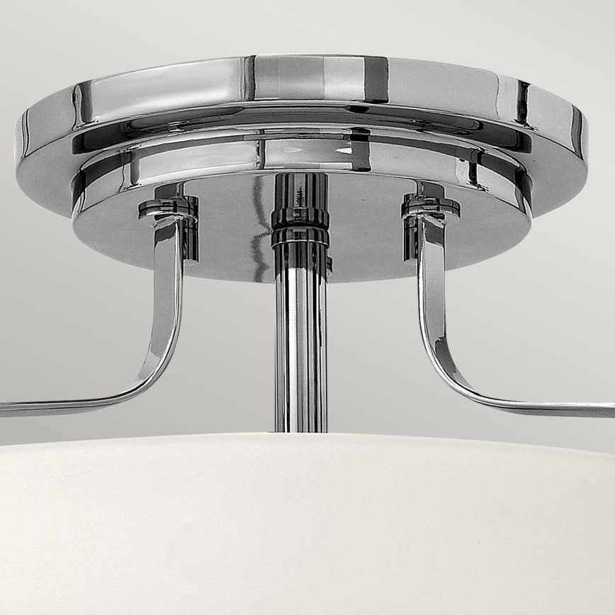 Hinkley - Lustru aplicat HARPER 3xE27/60W/230V Ø 36,6 cm crom lucios