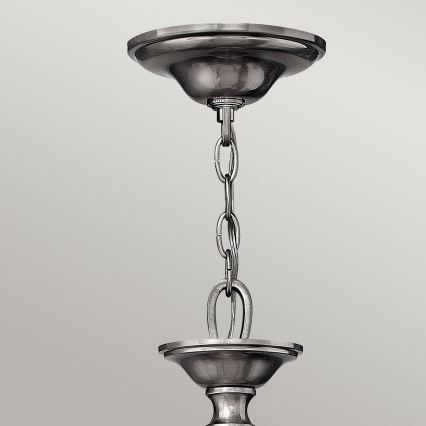 Hinkley - Candelabru SUSSEX suspendat pe lanț, 5 x E14, 40W, 230V, crom mat