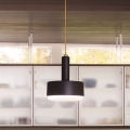 Hinkley - Pendul cu tijă CEDRIC, 2x E27/60W/230V, Ø 33 cm, auriu/negru