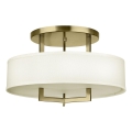 Hinkley - Plafonieră HAMPTON, 3xE27/60W/230V, diametru 50,8 cm, auriu