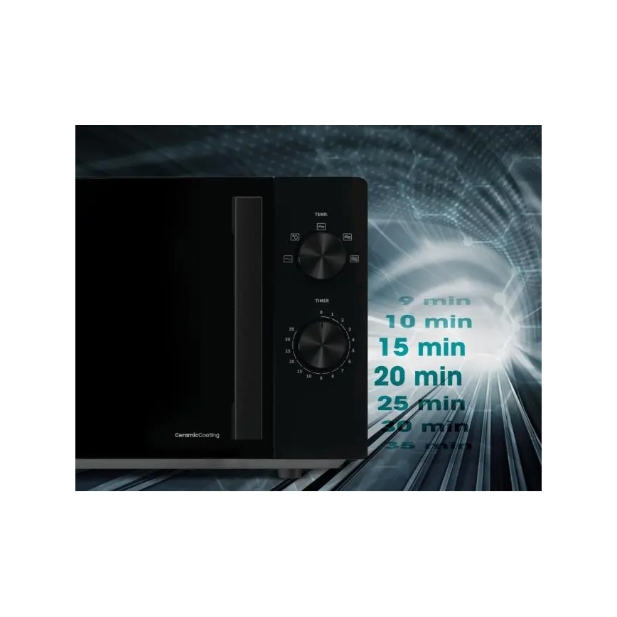 HISENSE H20MOBP1H - Cuptor cu microunde 700 W/230 V, 20 l, negru