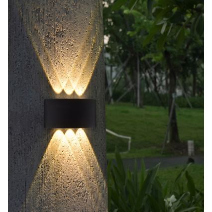 HÖFFTECH - Aplică de perete LED pentru exterior UP&DOWN 6xLED/1W/230V IP65