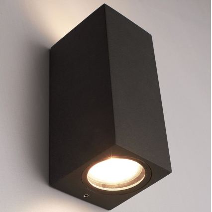 HÖFFTECH - Aplică de perete pentru exterior 2xGU10/35W/230V IP65