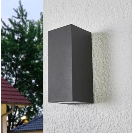 HÖFFTECH - Aplică de perete pentru exterior 2xGU10/35W/230V IP65
