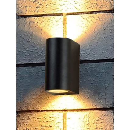 HÖFFTECH - Aplică de perete pentru exterior 2xGU10/35W/230V IP65
