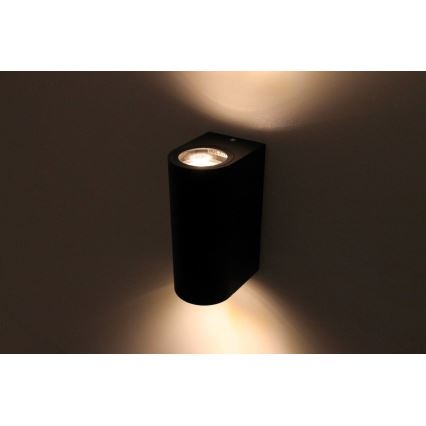 HÖFFTECH - Aplică de perete pentru exterior 2xGU10/35W/230V IP65