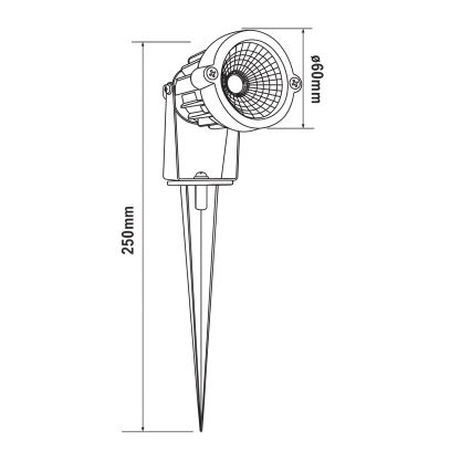 HÖFFTECH - Lampă LED de exterior LED/5W/230V IP65