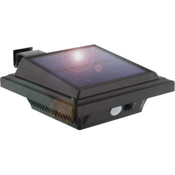 HÖFFTECH - Lampă solară de perete cu LED, cu senzor de mișcare și senzor de amurg LED/3,7V 2000 mAh IP65