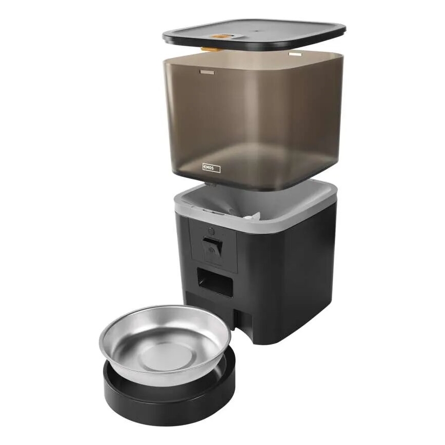 Hrănitor automat cu microfon și cameră 6l/5V/4xAA Wi-Fi